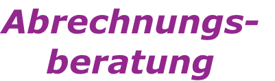 Abrechnungs-
beratung
